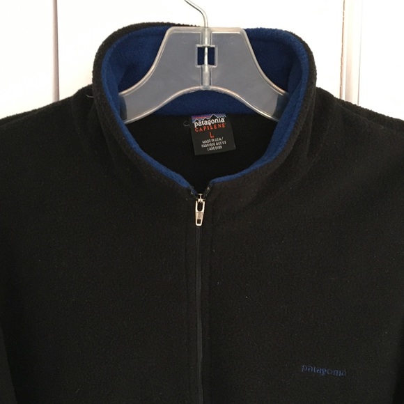 Patagonia 1/4 Zip Fleece Men’s Sweater Black Size L - Picture 7 of 8